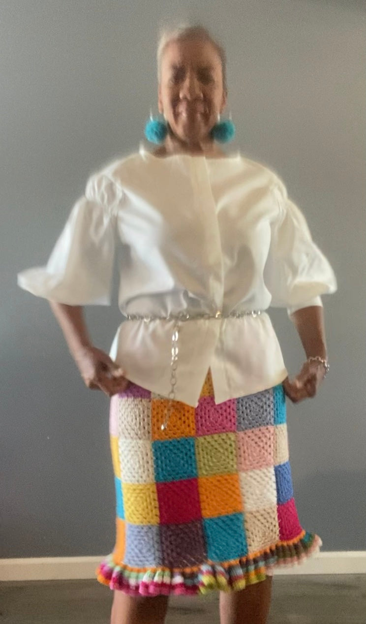 Scrappy Square Skirt