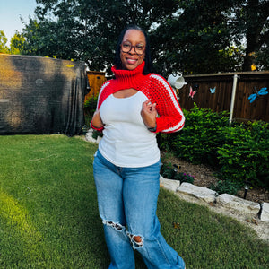 Mock Turtleneck Shrug Pattern